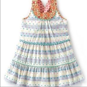 NWT Matilda Jane Dotted Sky Dress Striped blue orange new gift idea girls